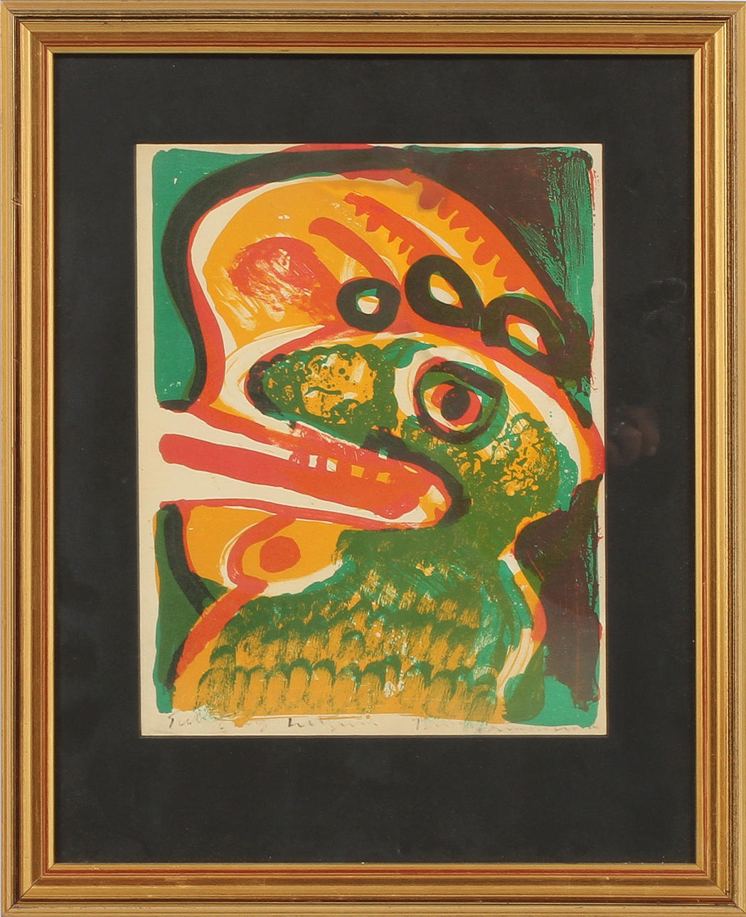 BENGT LINDSTRÖM. Figurkomposition, färgetsning, signerad.