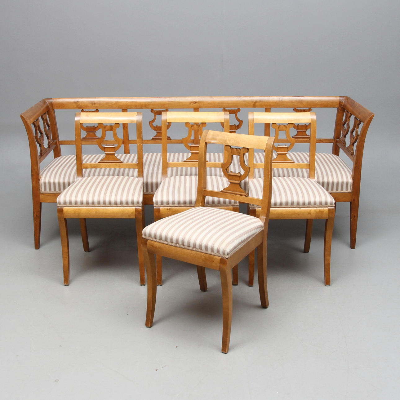 SOFFA, STOLAR, 4 st, Karl Johanstil, 1900-tal.