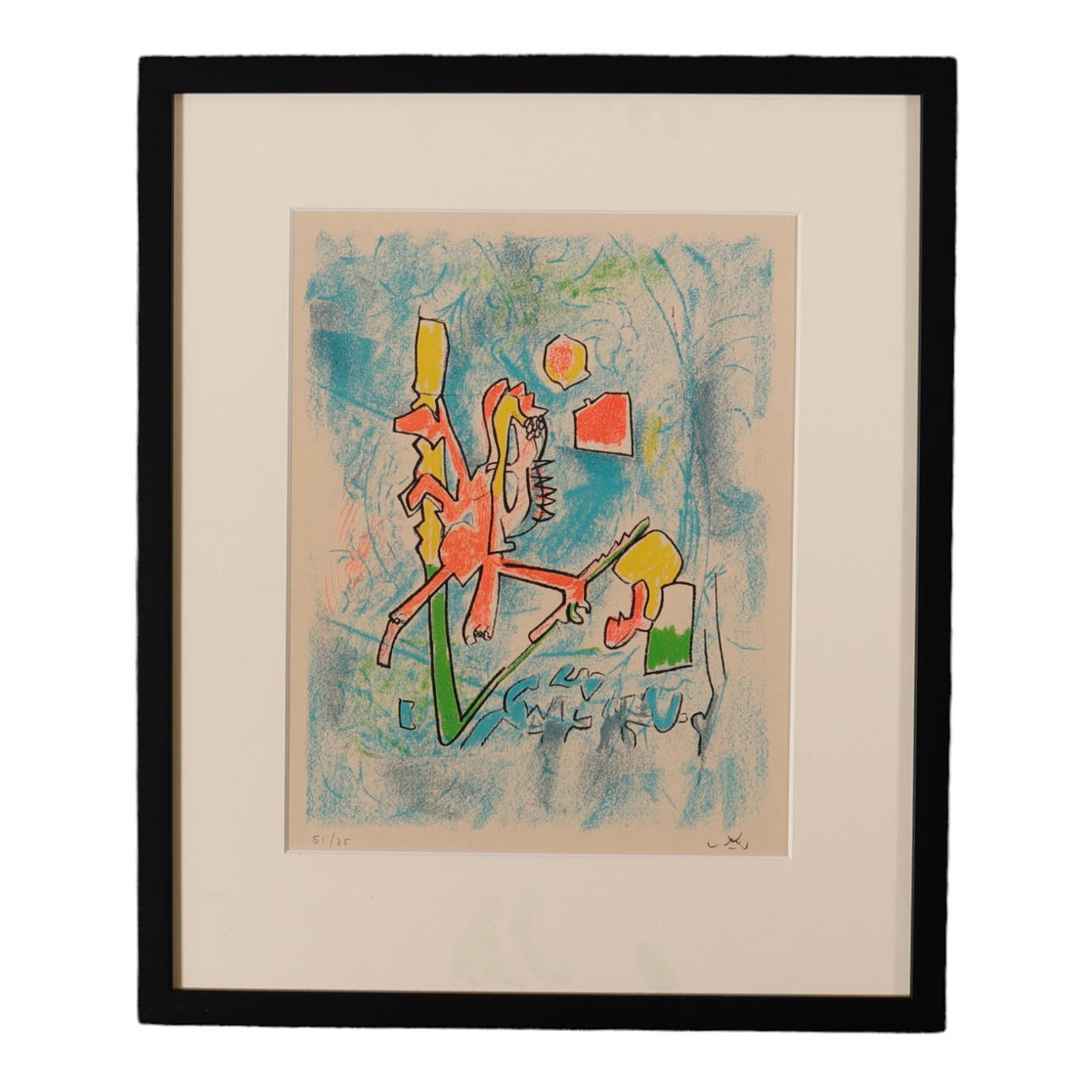 ROBERTO MATTA. Color lithography.