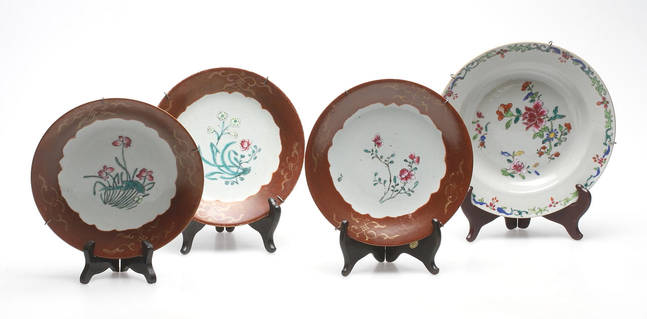 TALLRIKAR, 3+1 st, porslin, Kina.