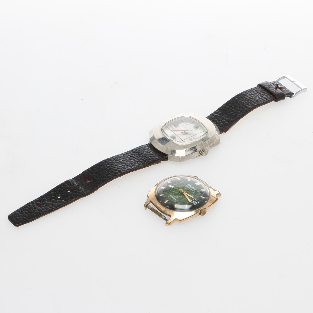 ARMBANDSUR 2 st, Glashütte Specimatic samt Continental Automatic.