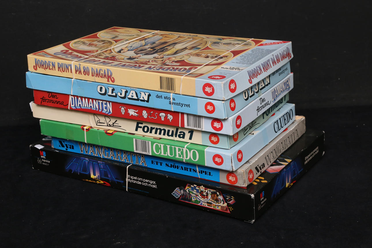 BRÄDSPEL, 7 st, Alga och MB spel.