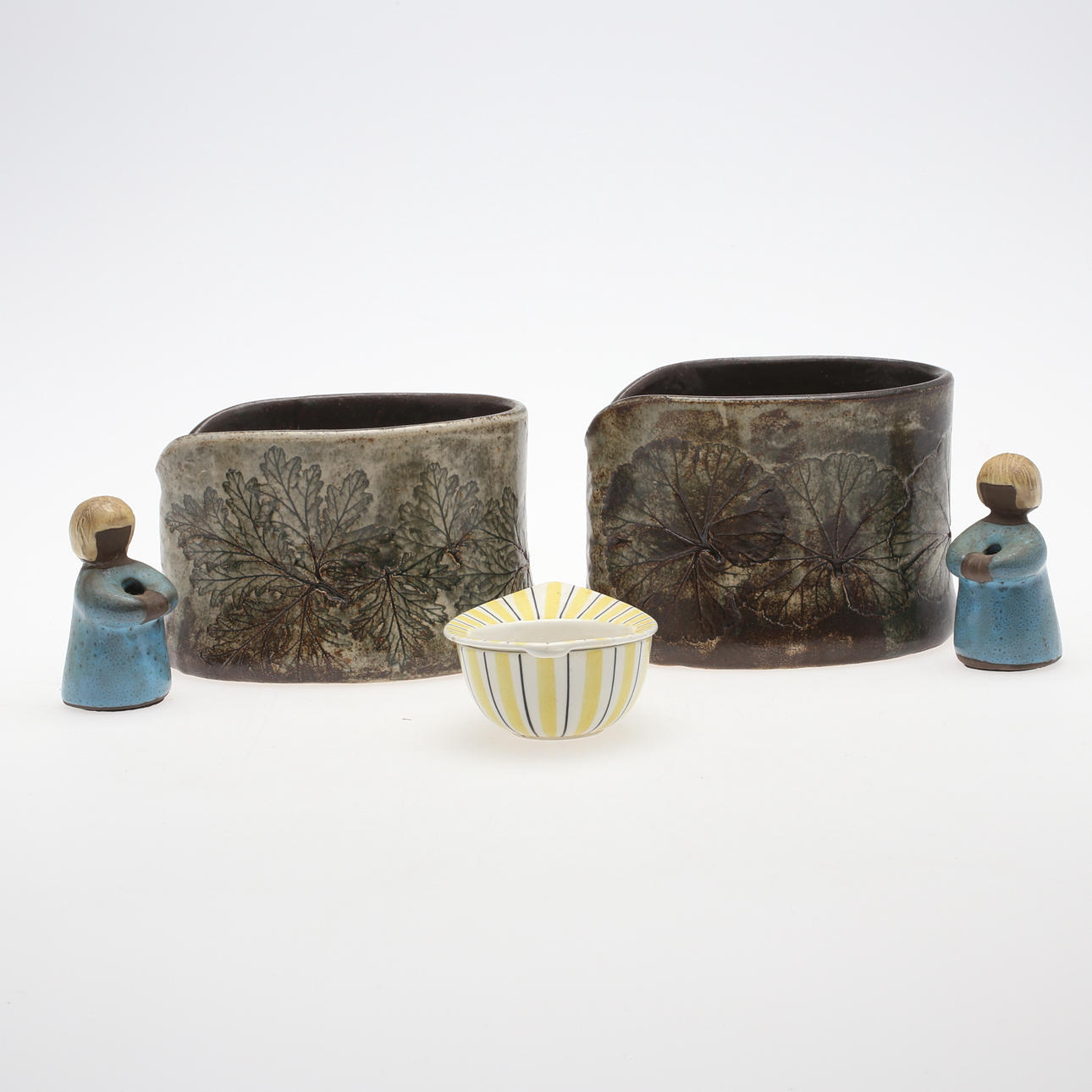 CERAMIC ITEMS, 5 pcs, 1900s.
