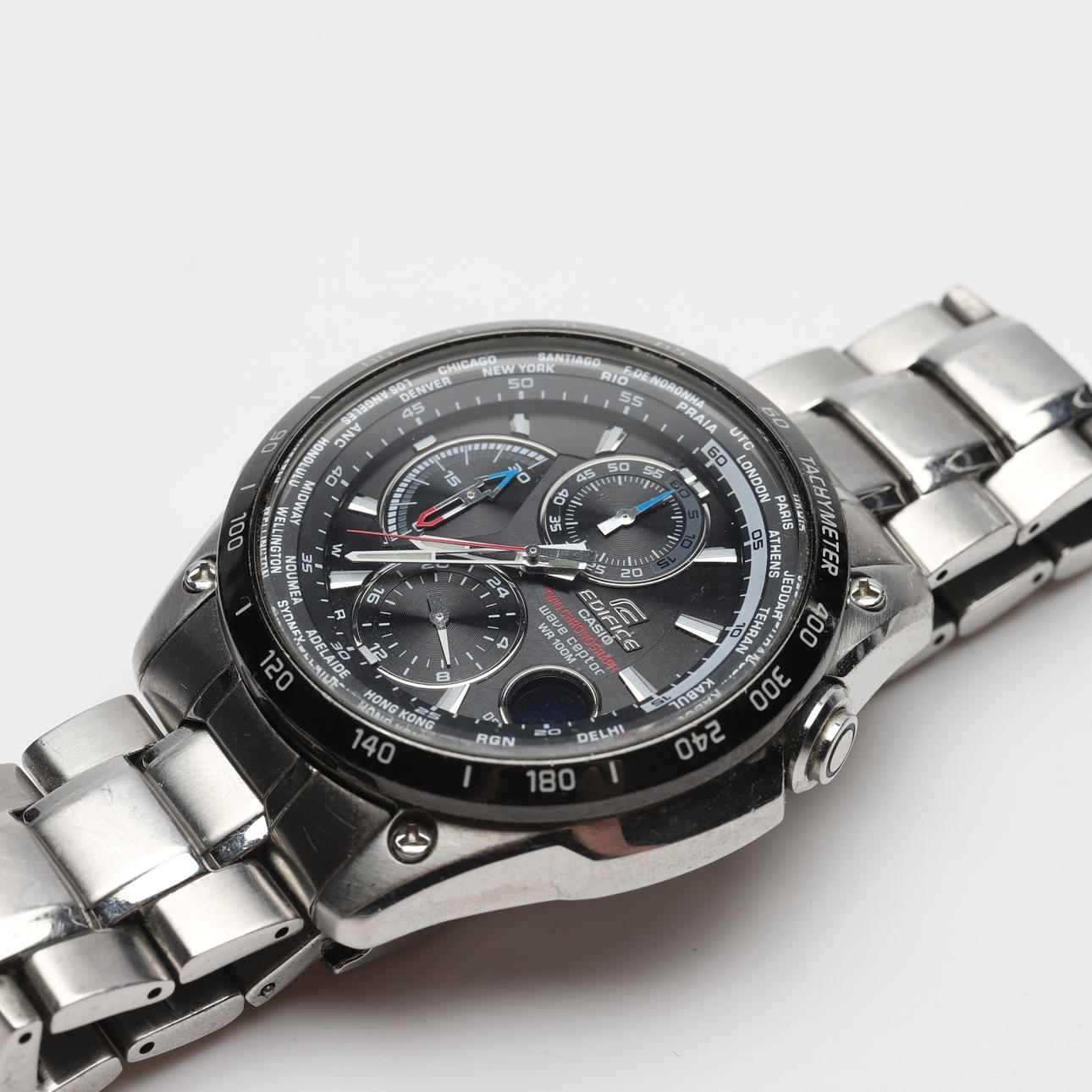 WATCH, steel, Casio Edifice Chronograph.