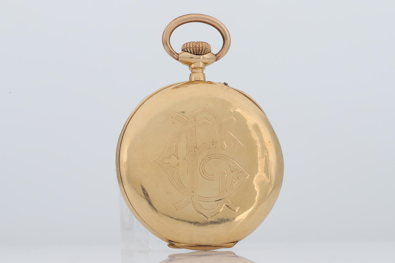 MERMOD FRÈRES Pocket watch, Switzerland, 18K gold, manual, anchor ...