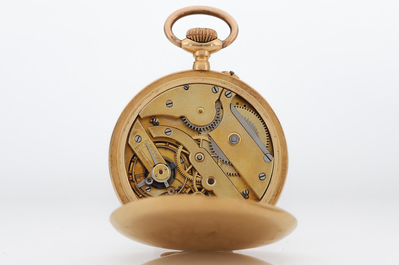 MERMOD FRÈRES Pocket watch, Switzerland, 18K gold, manual, anchor ...