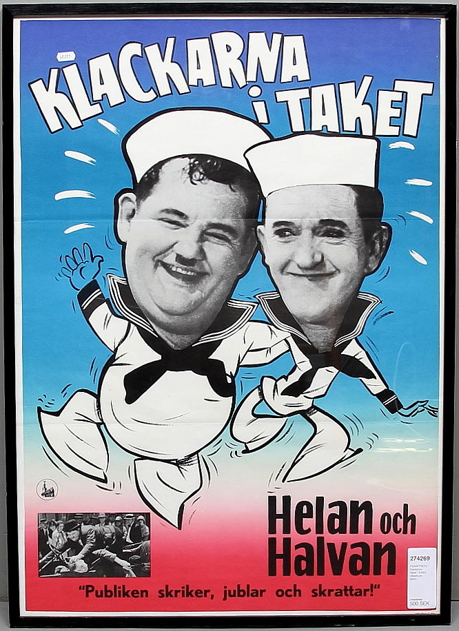 FILMAFFISCH, " Klackarna i Taket", EWES offsettryck Sthlm.