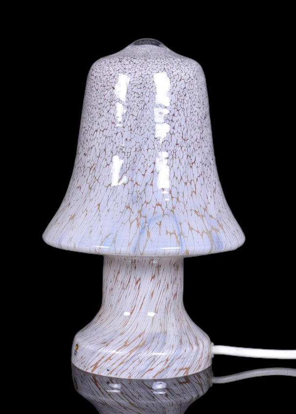 BORDLAMPE, glas, Pukeberg.