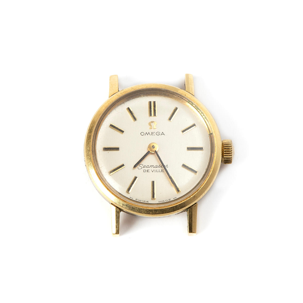 OMEGA. Wrist watch, DeVille, double, 1980s.