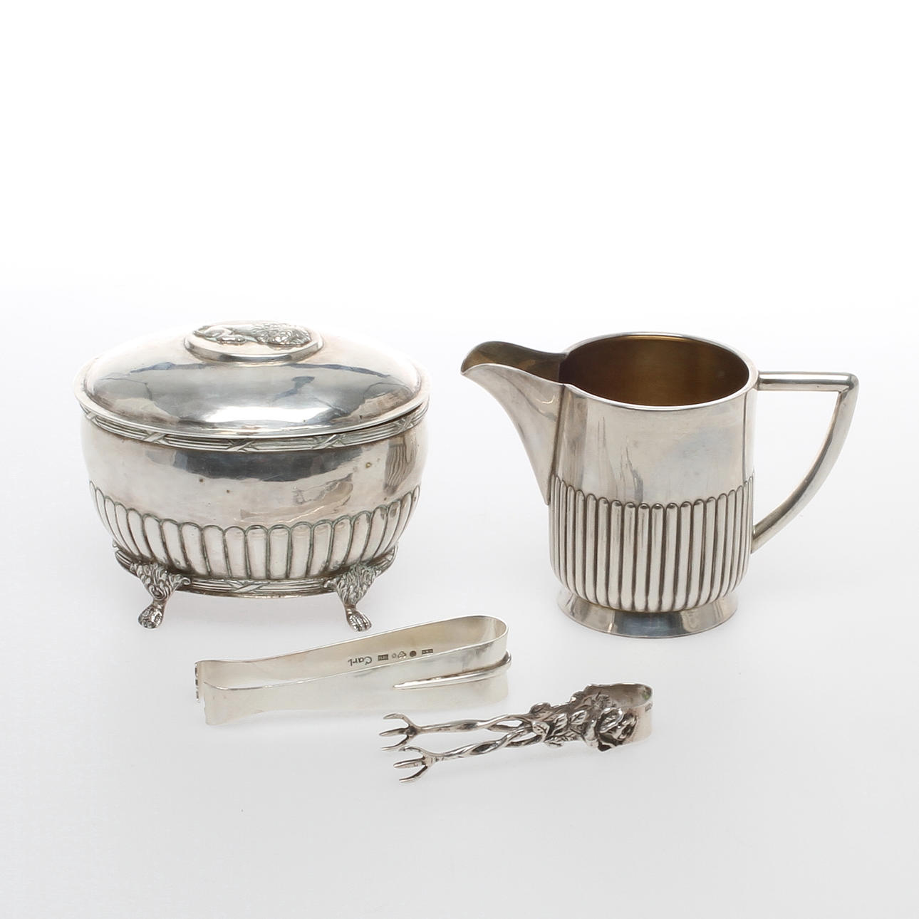 SILVER, 4 delar, bland annar C G Hallberg samt Carl Nyströmer. 1900-tal.