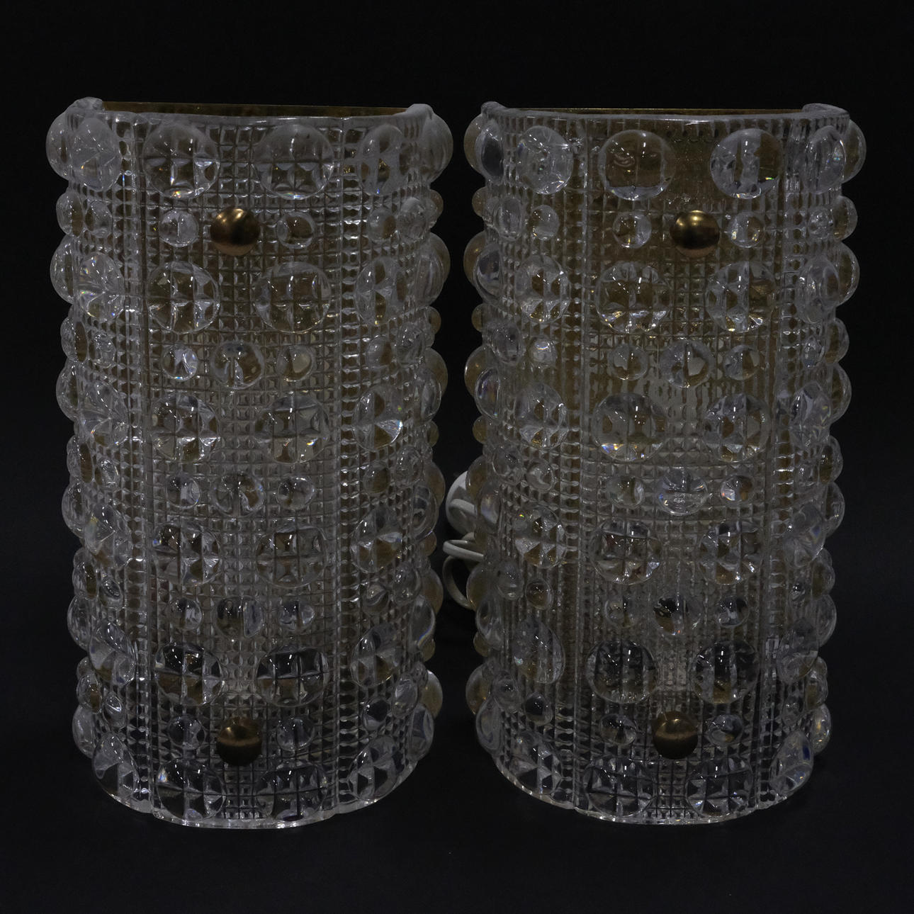 CARL FAGERLUND. ORREFORS, ET PAR VÆGLAMPER.