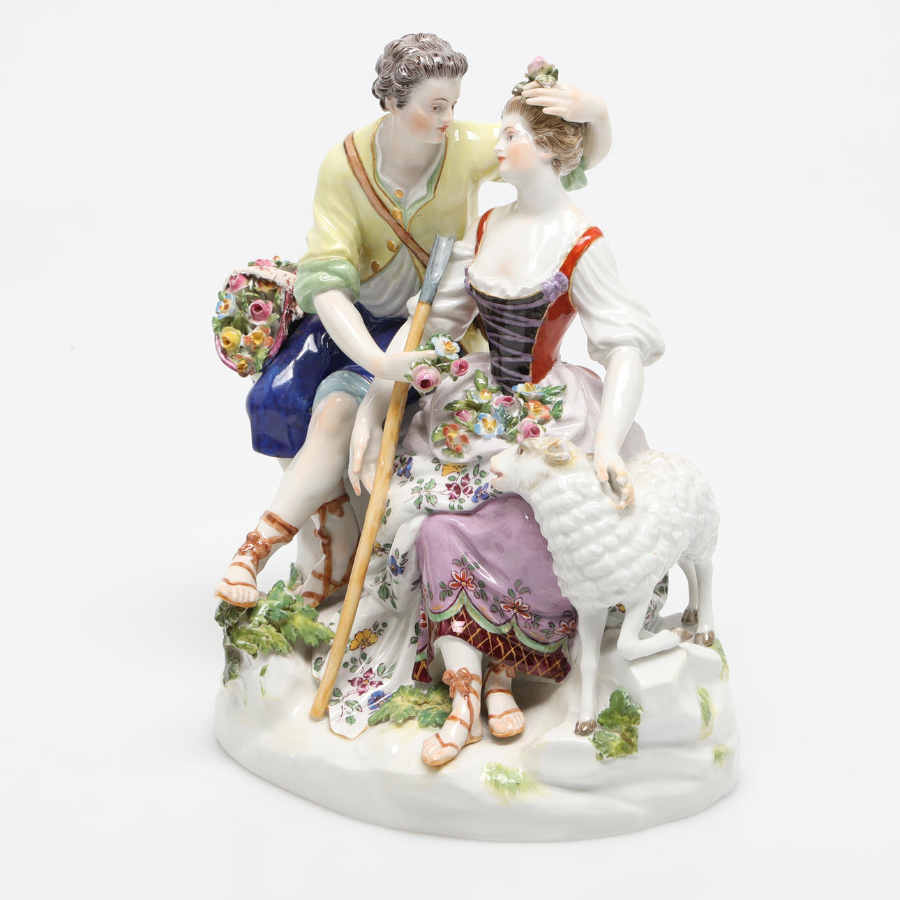 MEISSEN, figurine group, circa 1900.