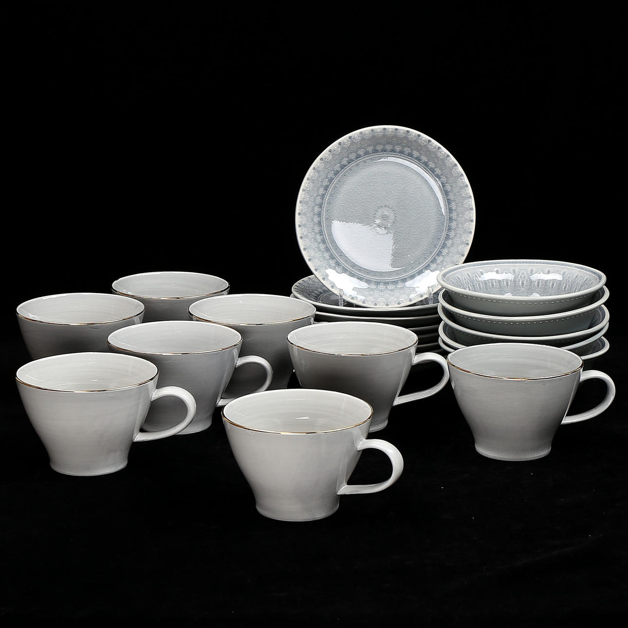 FRUKOSTSERVIS, 24 delar, keramik, Indiska.