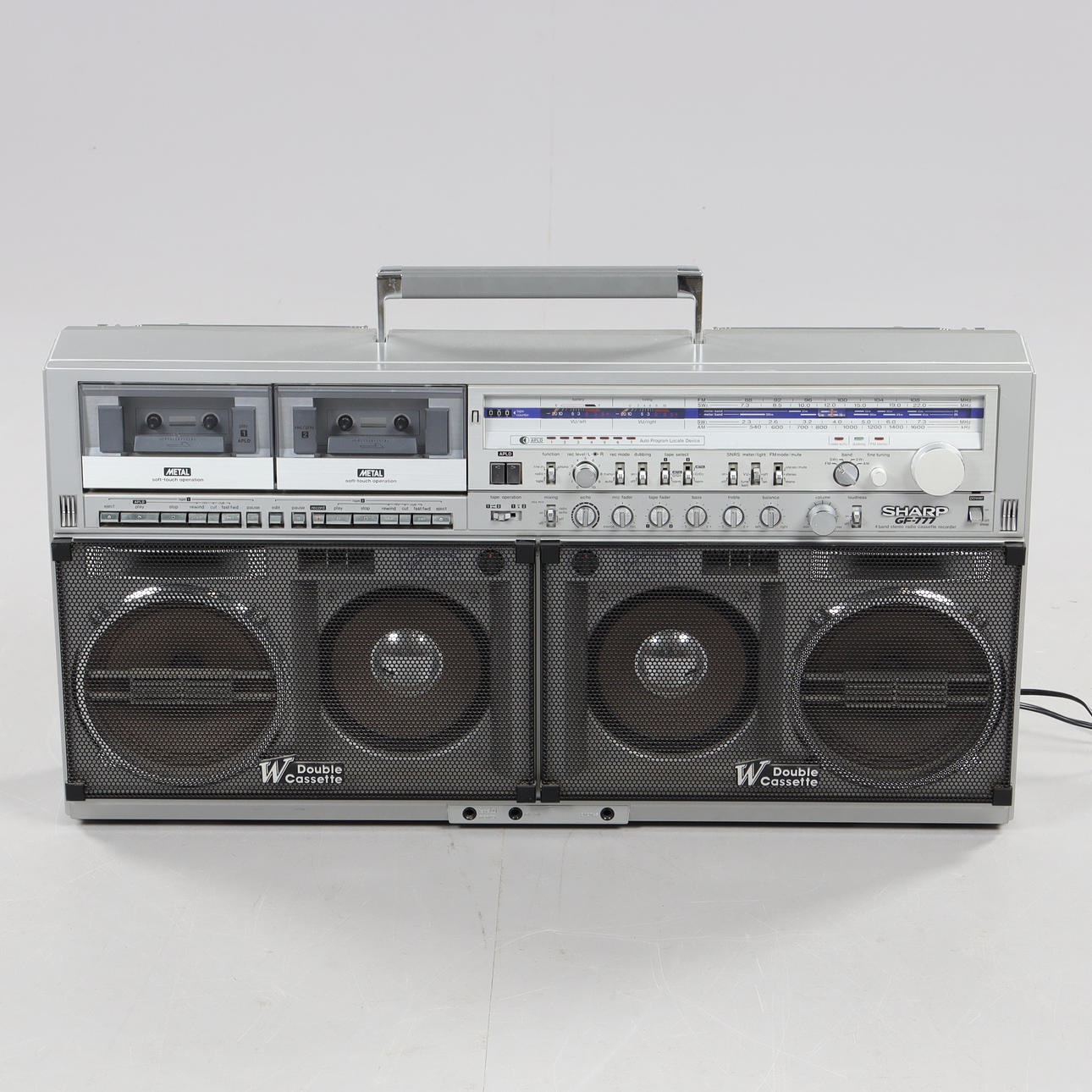 GHETTO BLASTER, Sharp GF-777, W Double Cassette.