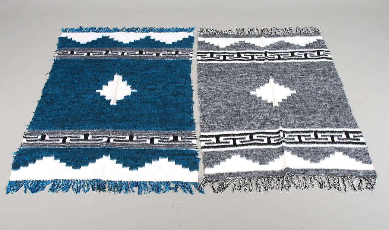 PONCHO, 2 st, alpacka, Ecuador. 1970-tal. One size.
