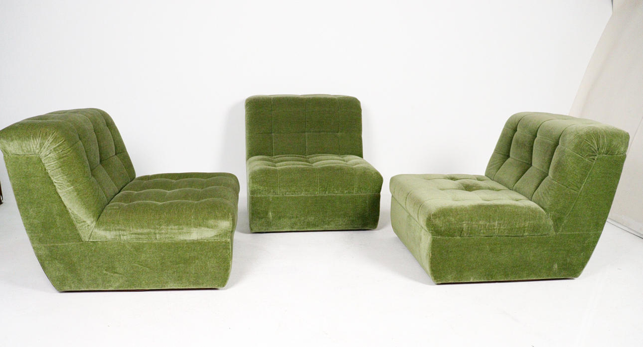 Space Age Modular Sofa Elements 1970s.