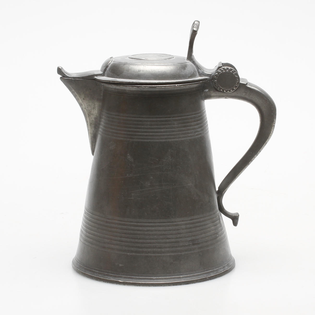 SKÄNKKANNA. Tenn, Gustaf Wilhelm Lindberg(verksam 1824-1857(73), Örebro.