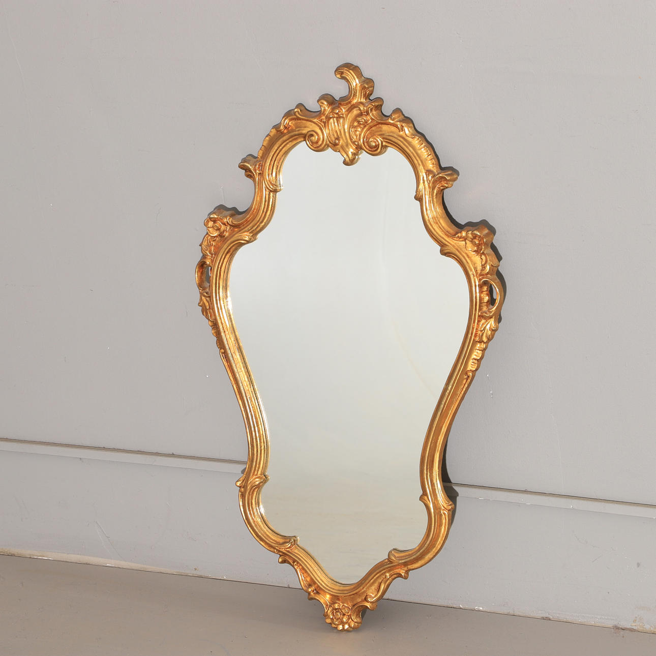 MIRROR, gilt, rococo style.