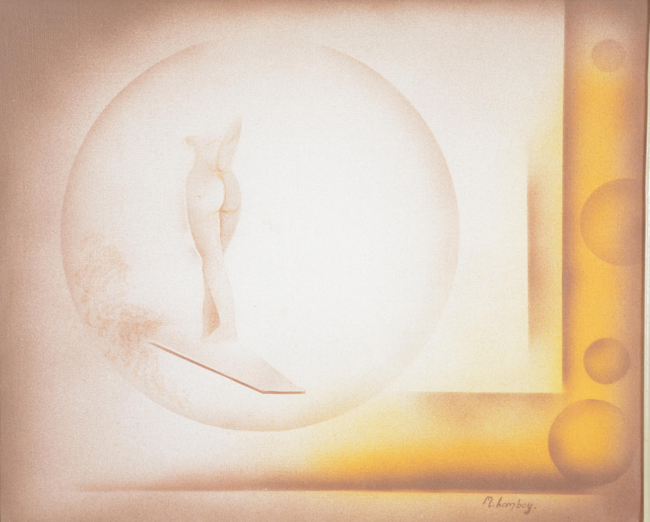 MIKAEL LAMBOY. Blandteknik på duk.