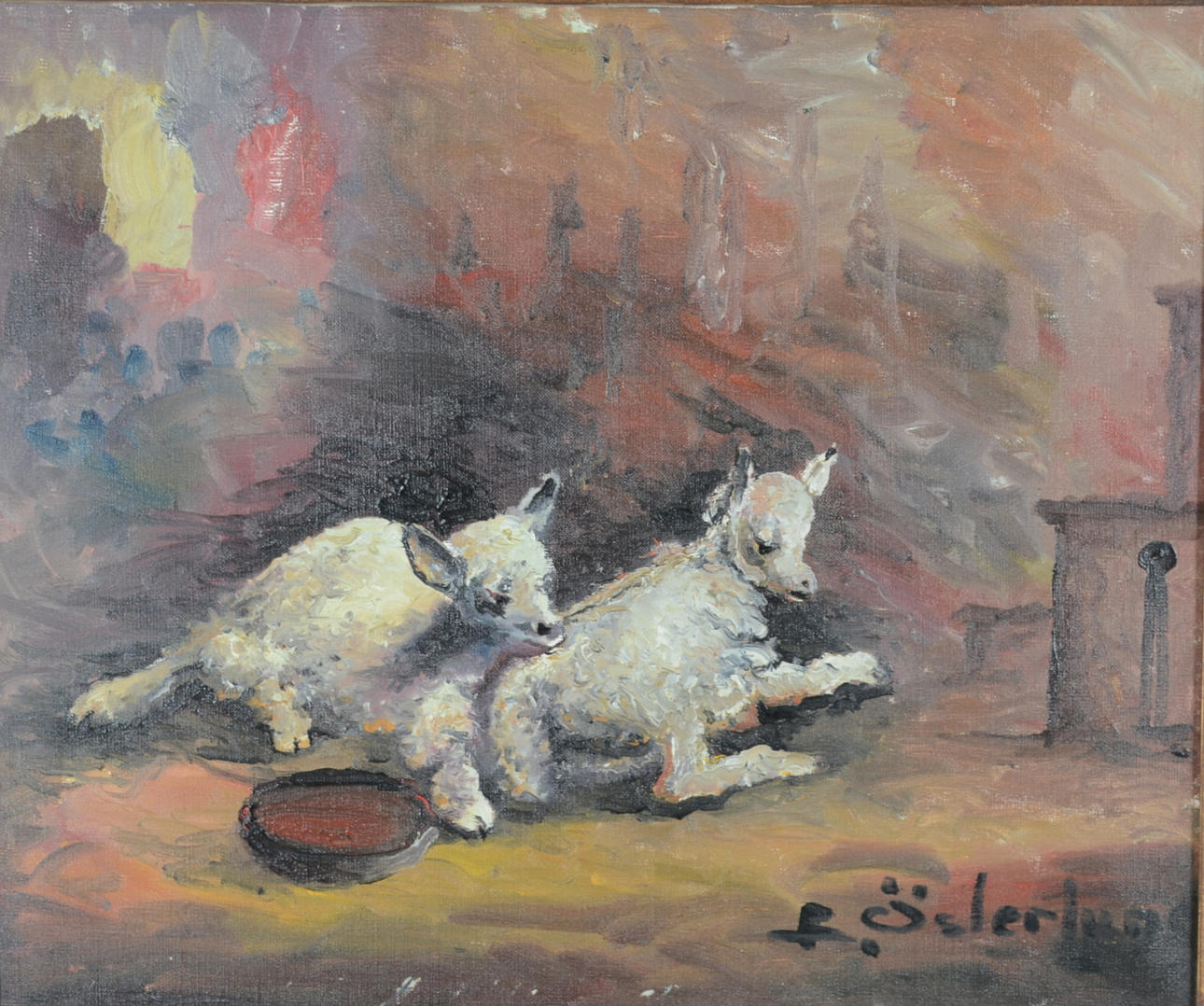 BERT ÖSTERLUND. Olja på duk.