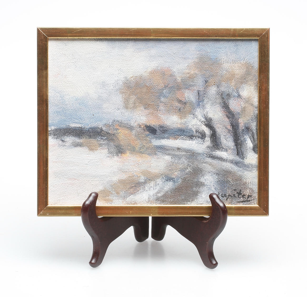 FOLKE JUPITER. "Aprildag". Olja på pannå, signerad.