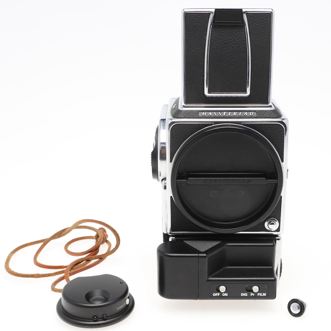HASSELBLAD V KAMERAHUS, 555 ELD med fjärrkontroll, 1999. Foto, Kameror