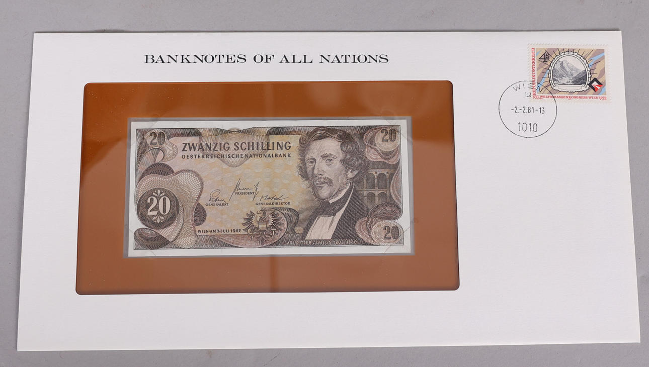 BANKNOTES OF ALL NATIONS, Franklin Mint. Coins, Medals & Stamps