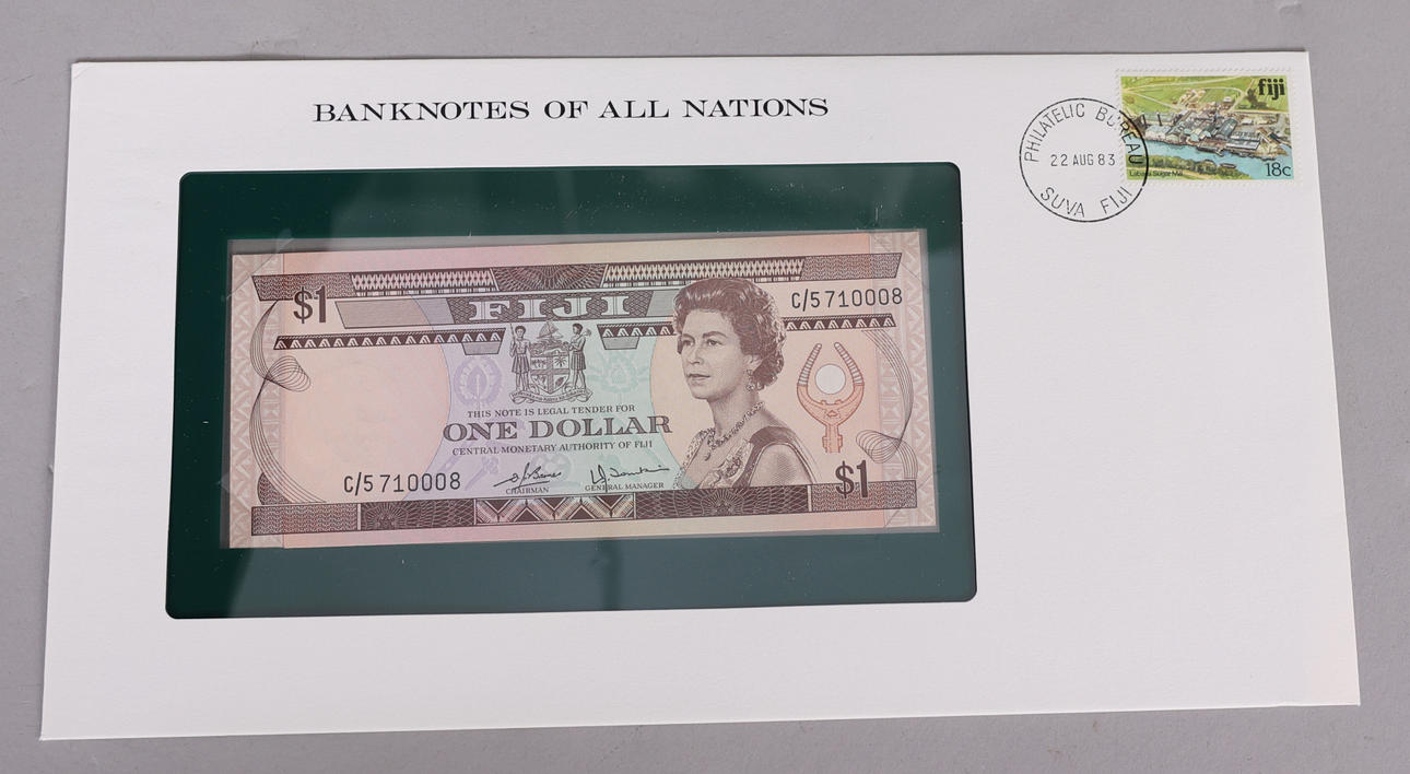 BANKNOTES OF ALL NATIONS, Franklin Mint. Coins, Medals & Stamps