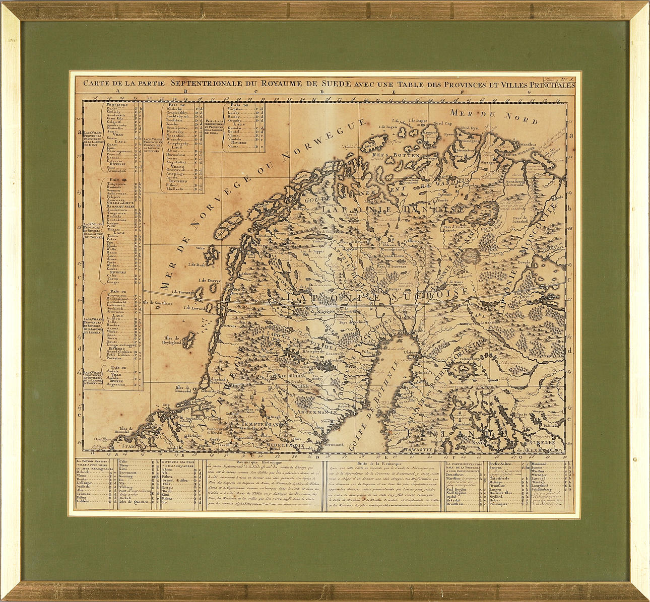 KARTE, LAPPLAND SCHWEDEN.