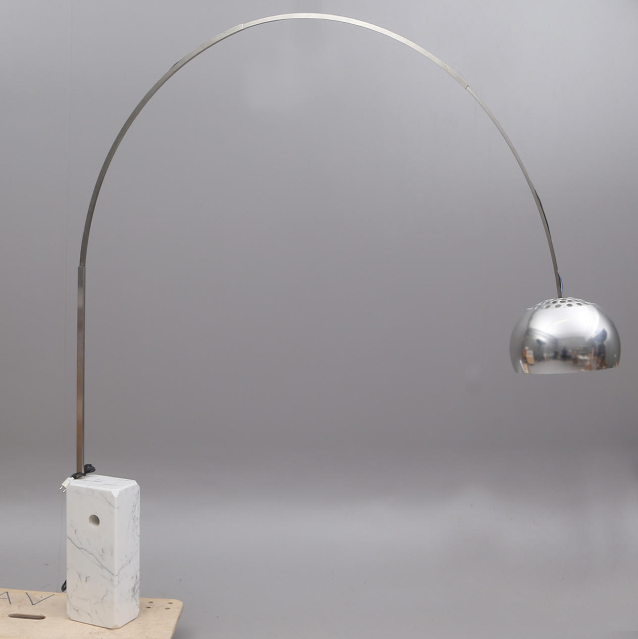 FLOOR LAMP, metal/stone, Acro Floss, modern.