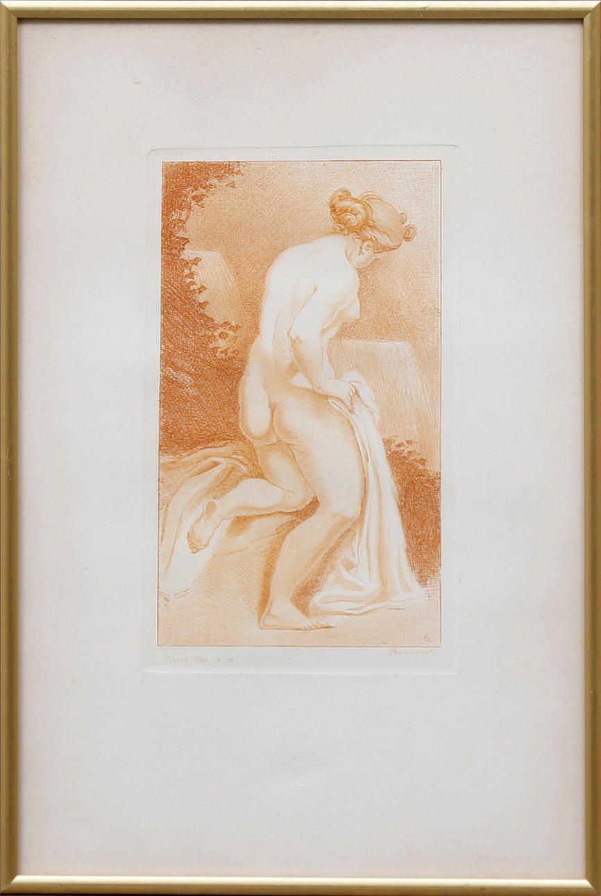 AUGUSTE PEGUEGNOT, PRINTER. Nackte junge Frauen.