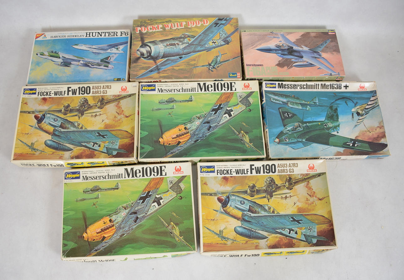 MODEL BYGGESÆT, 8 stk, fly.