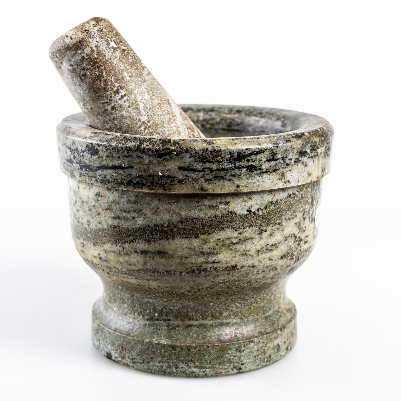 MORTEL, med stöt, marmor, 1900 - tal.