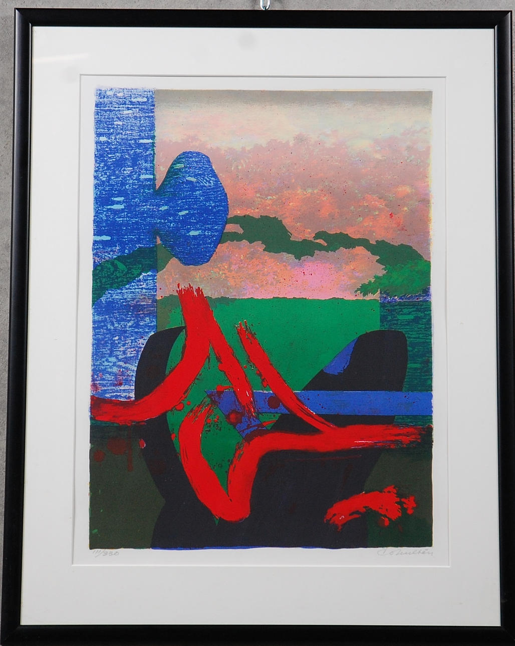 C.O HULTÉN. färglitografi, signerad, numrerad 111/330.