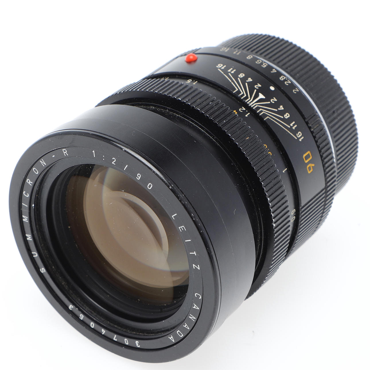 LEICA OBJEKTIV, Summicron-R 1:2/90, Leitz Canada.