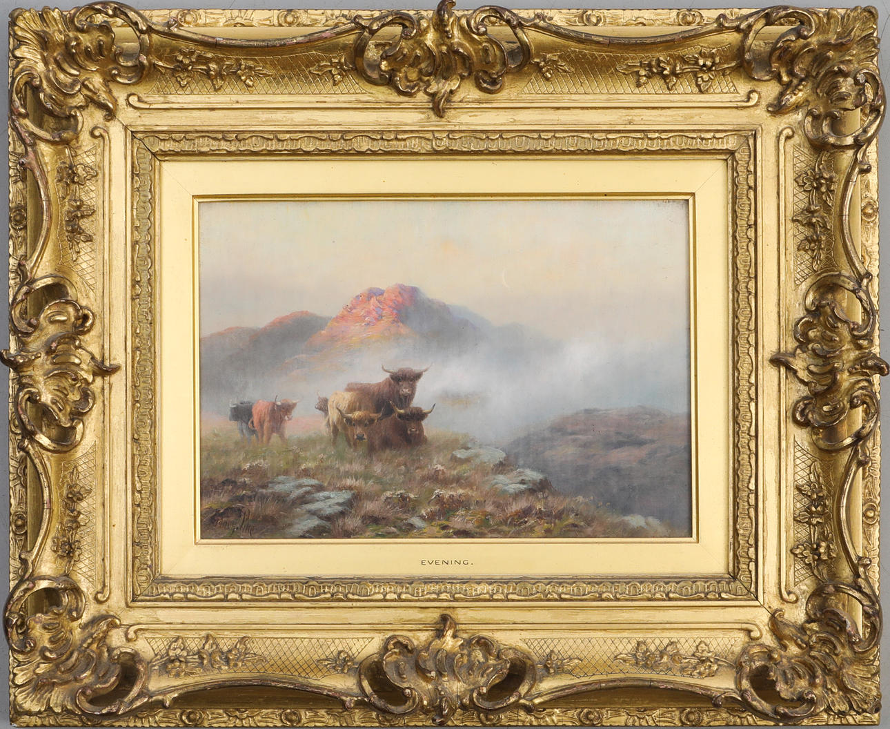 SIDNEY PIKE. oil on canvas, signed "Evening".