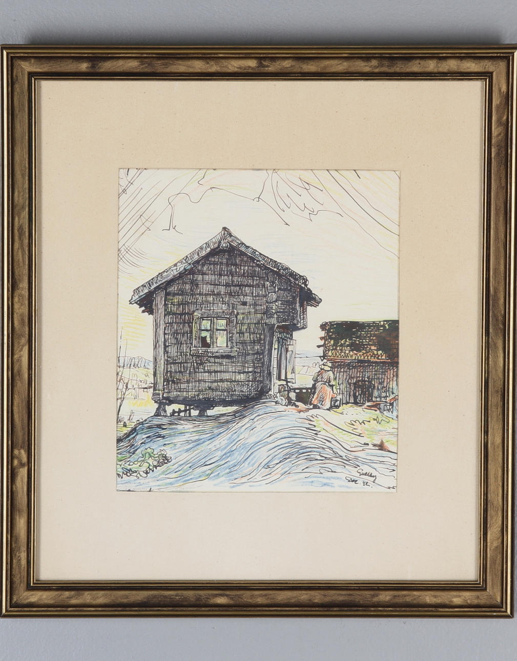 DIV KONSTNÄRER, 2 st, LAURENTZ CARLSSON, FOLKE GULLBY.