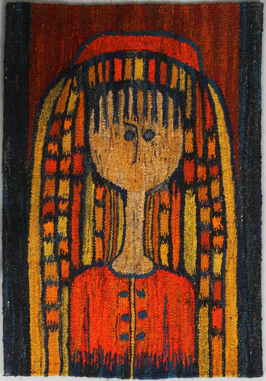 MATTA / VÄVNAD, Kelim, "Hanula", design E. Keszycka, Polen. 78 x 42 cm. 1970-tal.