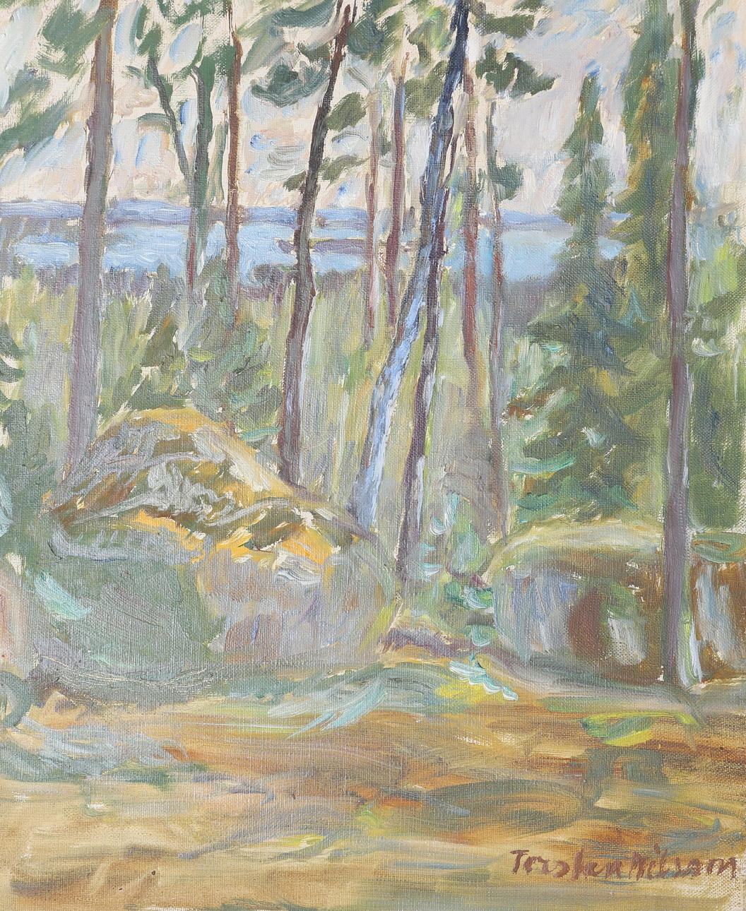 TORSTEN NILSSON. Oil on canvas, signed.