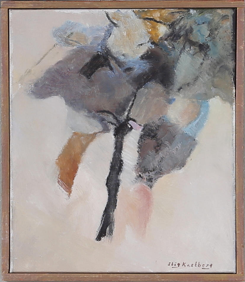 STIG KASTBERG. "Höstträd", olja på duk, signerad.