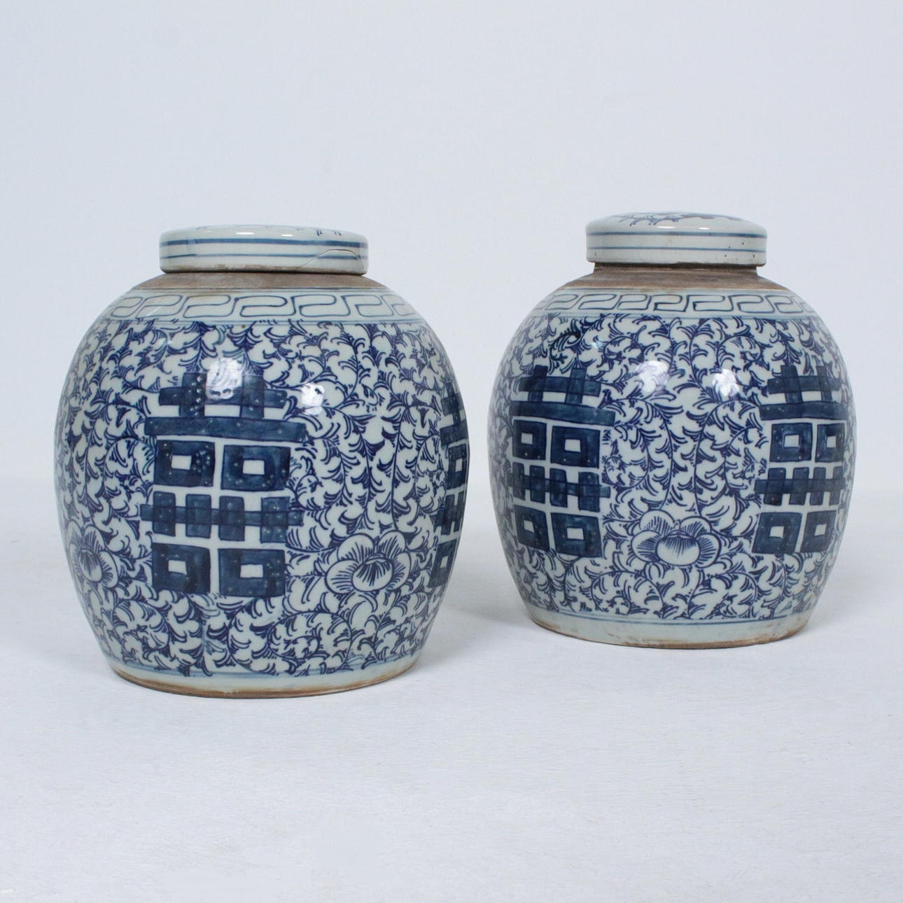 par lock vaser 'Double Happiness', porslin.