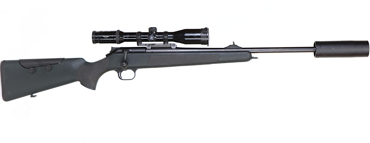 GUN WITH SILENCER AND AN EXTRA BARREL, Repeater, make Blaser, model R93 ...
