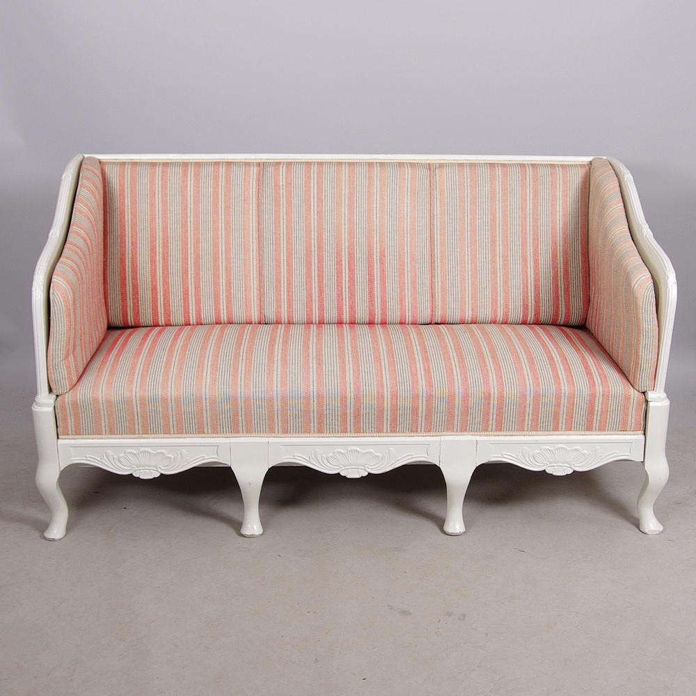 SALONGSSOFFA, vitmålad, rokokostil.