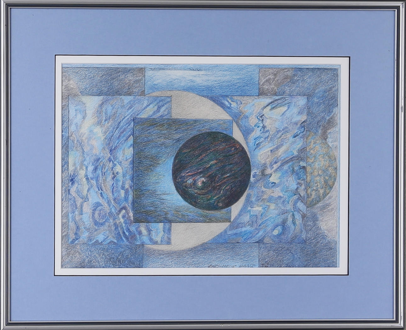 KARL-HEINZ HAASE. Komposition, blandteknik, signerad och daterad -92.