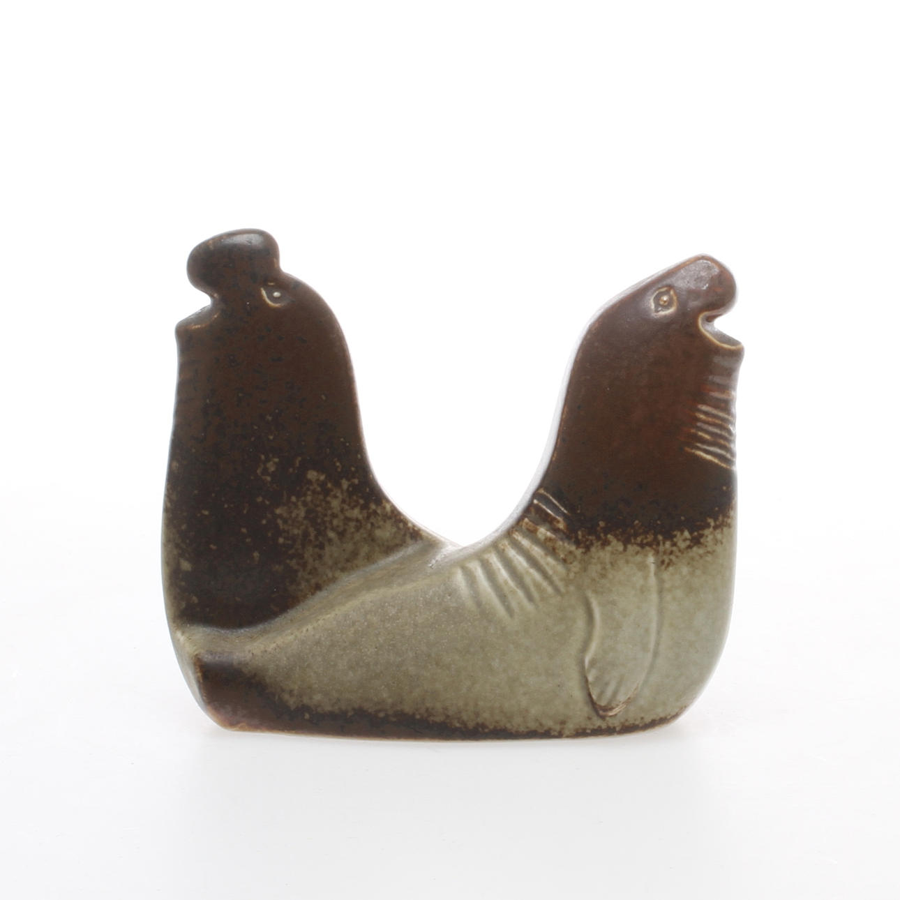 FIGURIN, Sjölejon, stengods, Lisa Larson, Gustavsberg, 1900-tal.