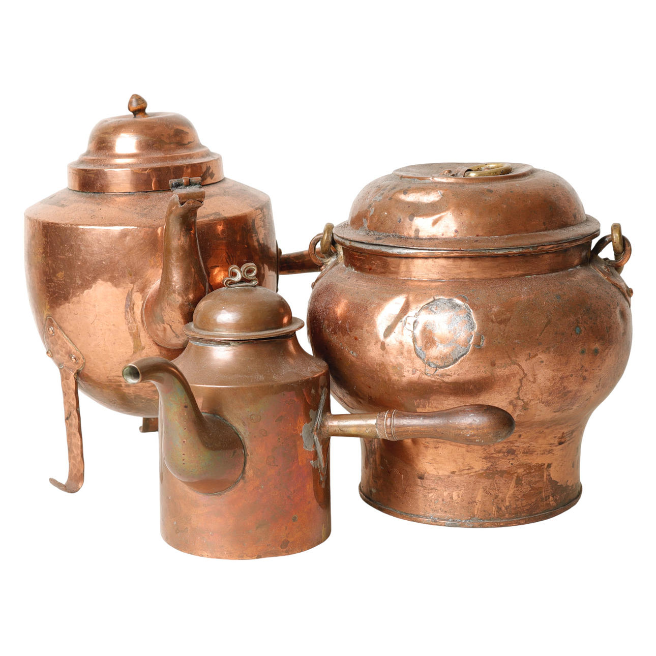 OBJETOS DE COBRE, 3 partes, 18/1900.