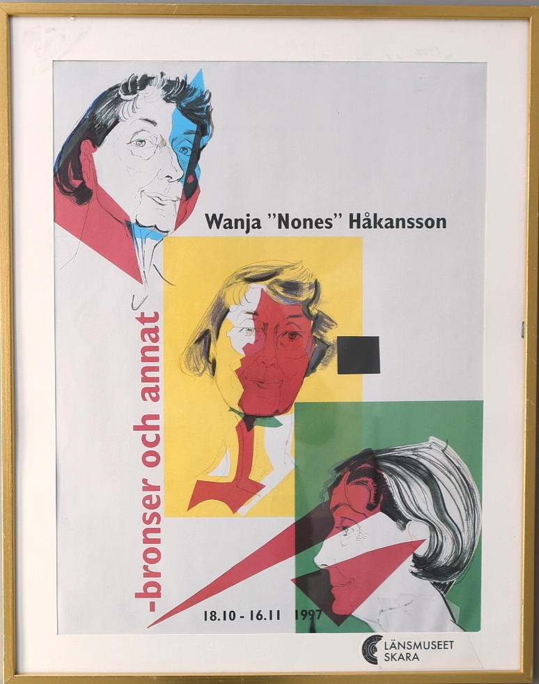 UTSTÄLLNINGS AFFISCH Wanja "Nones" Håkansson.