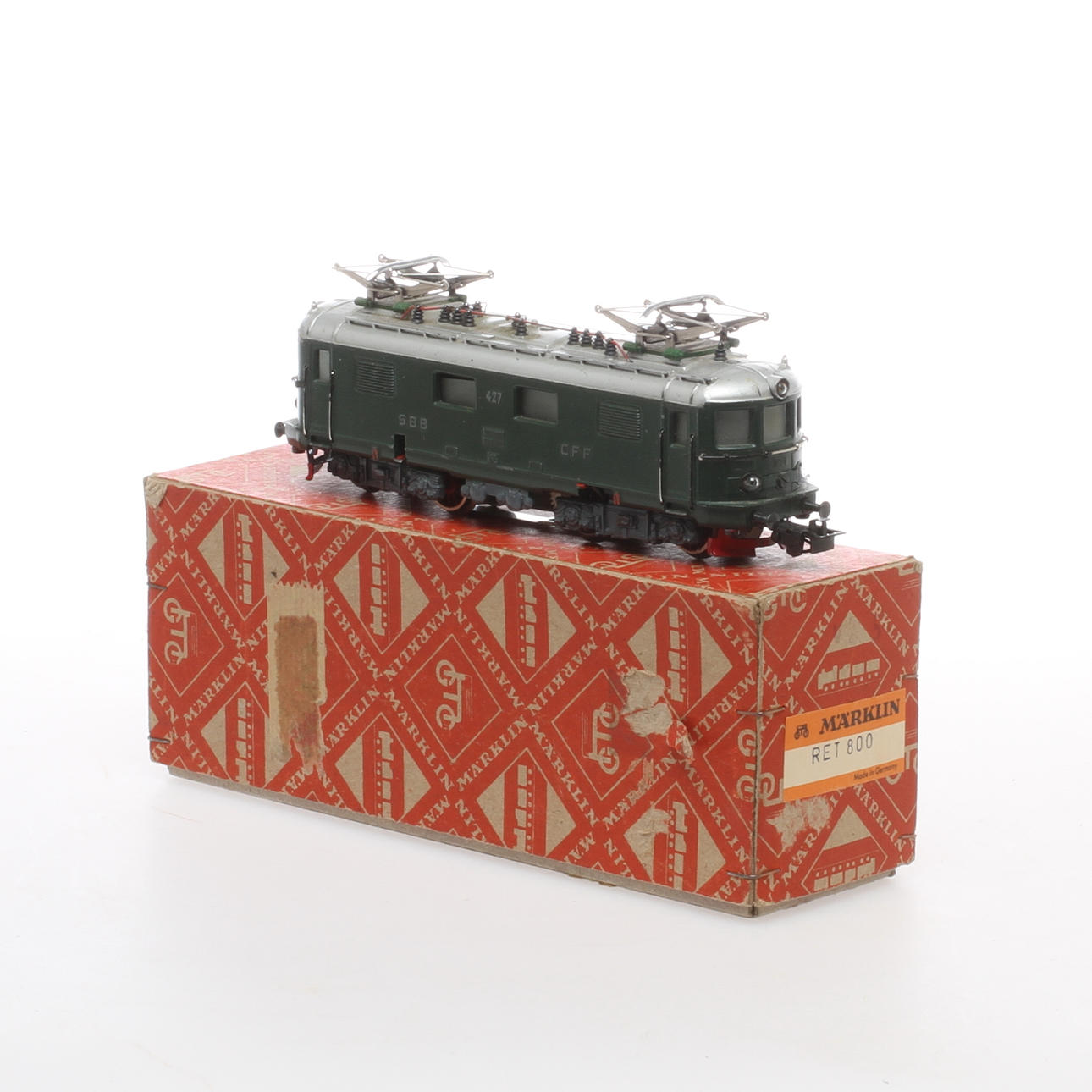 MÄRKLIN E-lok RET 800 i originalkartong.