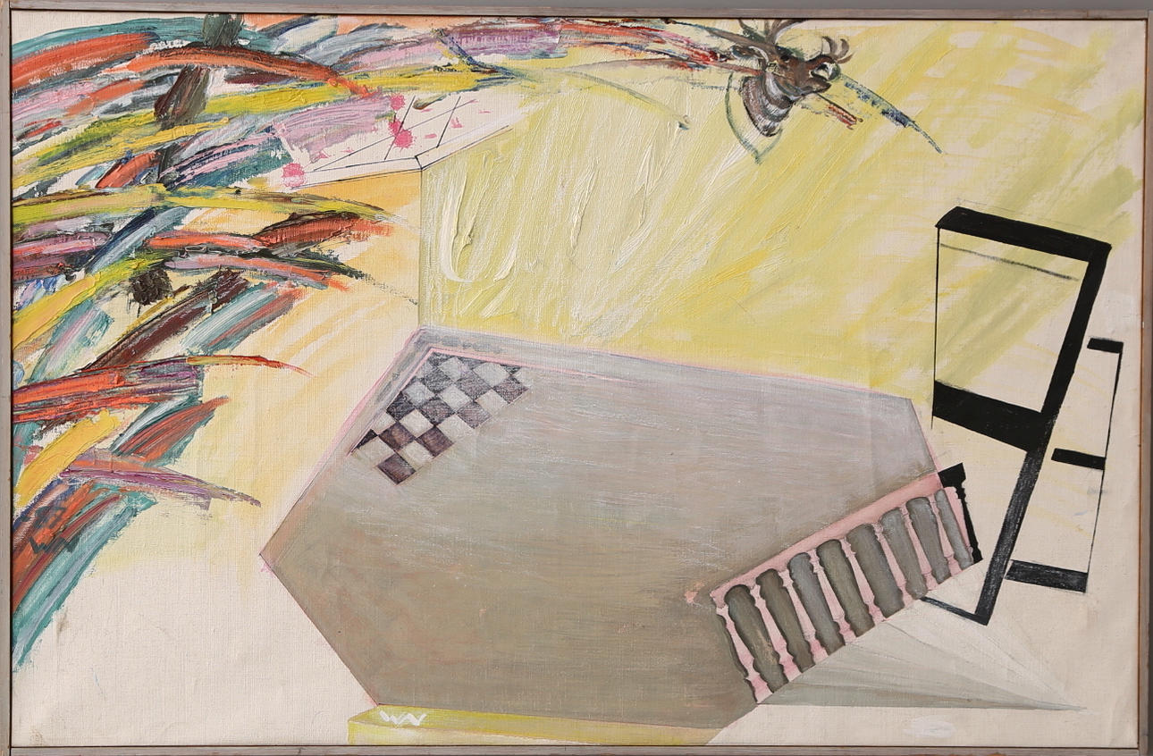 WANJA "NONES" HÅKANSSON. Olja på duk, signerad, daterad a tergo 1987.