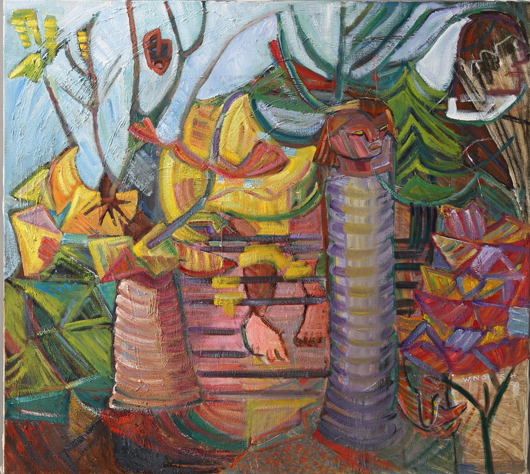 WANJA "NONES" HÅKANSSON. Olja på duk, signerad och daterad 90.